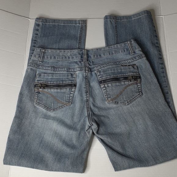 DKNY Jeans Women's Sz 6 Zippered Pockets Straight Leg - Picture 1 of 16
